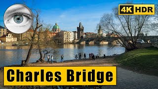 Charles Bridge in all its glory - Prague Walking Tour🇨🇿 Czech Republic 4K HDR ASMR