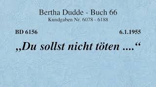 BD 6156 "DU SOLLST NICHT TÖTEN ...."