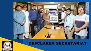 SENIOR DEFCLAREAN MR. AZAM MAIRAJ VISITED DEFCLAREA SECRETARIAT