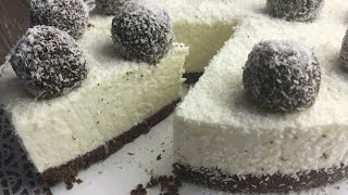 Kokos Torte luftig ohne Backen Souffle Torte einfaches Rezept / lecker essen