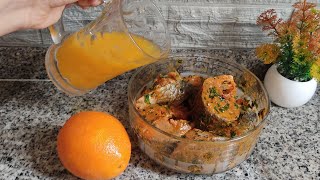 طاجين السمك🐟 بعصير البرتقال 🍊جربوه وحكمو بنفسكم 👌Tajine de poisson au jus d'orange