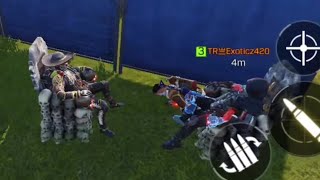 Having fun with the homies in BR battle royale call of duty mobile