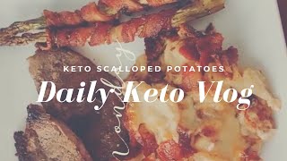 Keto Daily Vlog | Weekly Grocery Haul | Keto Scalloped “Potatoes”