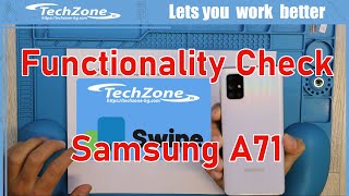 Samsung galaxy A71 Functionality Testing Procedure