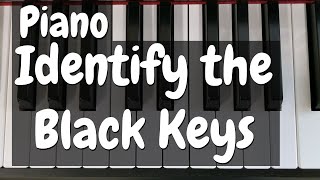 Practice Identifying the Black Keys of the Piano - Sharp and Flat Names, Enharmonics