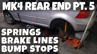 MK4 GOLF gets new springs, bump stops, brake lines