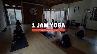 #yogaindonesia | Yoga 1 jam di Rumah | Yoga All Levels Christ