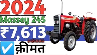 Massey ferguson 245 di🔥new model 2024 price😱downpayment 3,70 Lakh🎯road specification💣loan emion