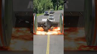 Cars Giant Bollards Lava Pit Crush – BeamNG.drive