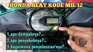 CARA PENGECEKAN KODE MIL 12 HONDA INJEKSI