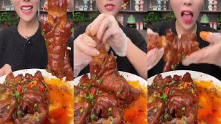 【ASMR MUKBANG]豪華吃播,红烧牛波凌盖&红烧肉&猪油拌饭,滿嘴醬香,一口接一口好 吃到停不下來 seafood eating show, seafood asmr mukbang #202