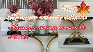 DOS IDEAS PARA DECORAR LA MESA DE ENTRADA PARA OTOÑO /YITAHOME MODERN CONSOLE TABLE DECORATION