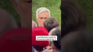 Jose Mourinho Tosses His Runners-up Medal To A Fan🥈