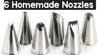 Homemade Nozzle For Cake Decoration | How to make Cake Nozzle at home by Perfect cooking with me