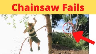 Chainsaw Fails Compilation Including Trees Falling On Houses!