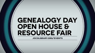 Celebrate Genealogy Day at Johnson County Library!