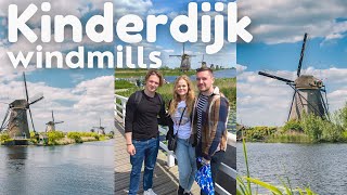 Visiting the Kinderdijk windmills 💚 Netherlands travel vlog