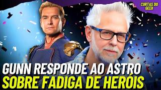 JAMES GUNN CONCORDA COM A OPINIÃO DO CAPITÃO PÀTRIA DE THE BOYS SOBRE A FADIGA DOS SUPER-HERÓIS