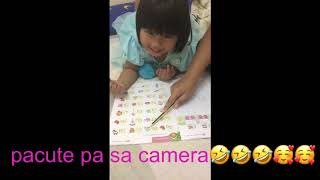 My 3yrs old princess practice how to write and read