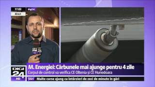 Ministrul Energiei Stocurile de cărbune ajung pentru 4 zile