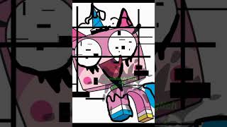 así seria si unikitty estuviera en el glich