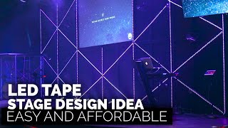 LED Tape Church Stage Design Idea | FAITH GOOSE CREEK