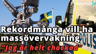 Rekordmånga svenskar vill ha massövervakning - vänstern sticker ut