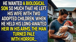 He wanted a biological son so much that he left his wife with two adopted children. When he held...