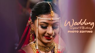 Wedding Photo Retouching Photoshop Tutorial || Color Grading Photoshop