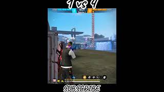 Impossible 1vs4 Clutch AK47  #freefire #shorts #viralvideo #headshot