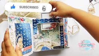 Shaker Album | Sand Castle | Scrapbook | Mini Album