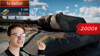 2000$ gameplay on the E-100 | War Thunder