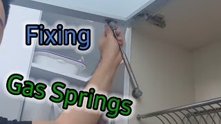 How to fix - dropping drying rack door. Gas Springs.