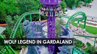 Vrijevaltoren Wolf Legend nieuw in Gardaland (drop'n twist tower - SBF Rides)