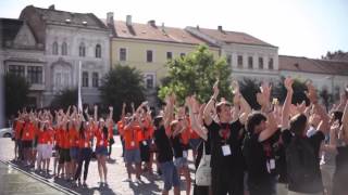 Cluj - Flash-mob-ul elevilor de la scolile de vara