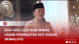 DAVIKA NEWS - STAF AHLI ZULFIKAR IRWAN HADIRI PERINGATAN HUT DUSUN SRIWALUYO