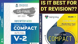 Compact Bhanwar Borana| Book Review| CA Final New & Old Syllabus| CA Bhanwar Borana book|Dt Revision