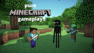 pure Minecraft gameplay