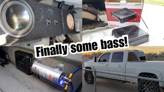 install subwoofer in classic duramax