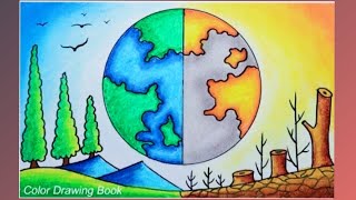 Nature Scenery Drawing | Very Easy Drawing for Beginners