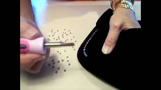 Quick video - how to apply hot fix rhinestones with the BeJeweler Pro