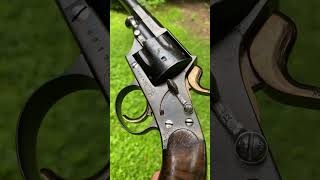 Old big iron Reichsrevolver shooting