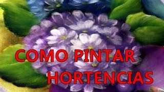 COMO PINTAR HORTENCIAS