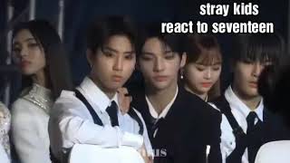 Stray kids react to seventeen in AAA Asia Artist Award