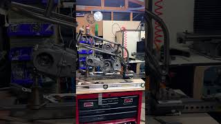 DIY Engine & DIY Chassis #motorcycle #vtwin #welding #fabrication #chassis #engineering #honda