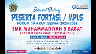 Workshop Bahaya Narkoba & Perundungan Bullying Fortasi / MPLS SMK Muh 5 Babat