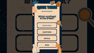 Discover the Driest Continent on Earth! 🌍 Can You Guess? #youtubeshorts #games #quiz