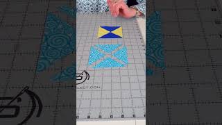 Quilting 101: 1/2 Square and 1/4 Square Triangles #shorts