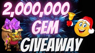 2 Million GEMS Christmas Giveaway!! 🥳🥳 | Lords Mobile