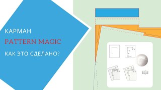 сложный карман Pattern Magic. Как это сделано? Где применять?